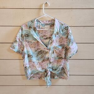 Tropical button up shirt
